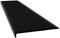 Aluminium Stair Nosing - S Series Black Anodised with Black TRAKA Insert - Safety Stride