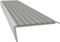 Aluminium Stair Nosing - G Series Clear Anodised with Light Grey Extruded Vinyl Internal/Dry Rated Insert - Safety Stride