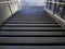 Aluminium Stair Nosing - D Series Clear Anodised with Black External Rated Insert - Safety Stride